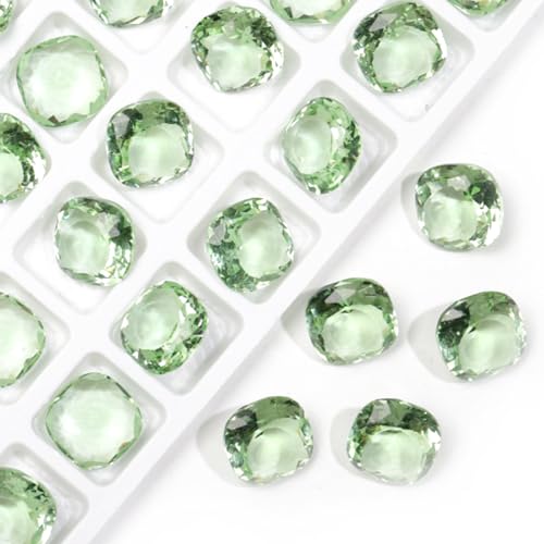 20 Stück 10 mm dicke, quadratische transparente K9-Glaskristall-Glitzer-Strasssteine, Strasssteine, Nailart-Zubehör, Basteldekorationen, Schmuckherstellung, Heimdekoration, Grün 20 Stück 10 mm dicke, quadratische transparente K9-Glaskristall-Glitzer-Strasssteine, Strasssteine, Nailart-Zubehör, Basteldekorationen, Schmuckherstellung, Heimdekoration, Grün von DADAFA