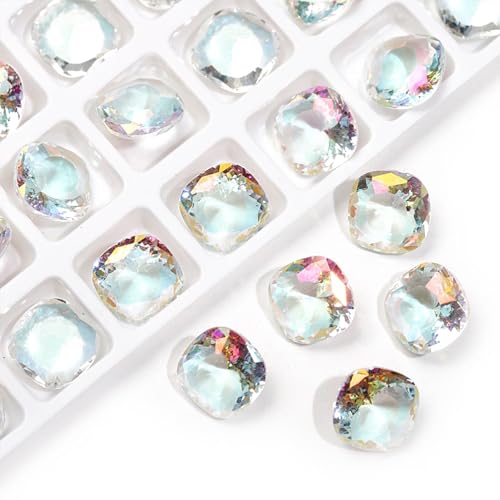 20 Stück 10 mm dicke, quadratische transparente K9-Glaskristall-Glitzer-Strasssteine, Strasssteine, Nailart-Zubehör, Basteldekorationen, Schmuckherstellung, Heimdekoration, Meersalz 20 Stück 10 mm dicke, quadratische transparente K9-Glaskristall-Glitzer-Strasssteine, Strasssteine, Nailart-Zubehör, Basteldekorationen, Schmuckherstellung, Heimdekoration, Meersalz von DADAFA