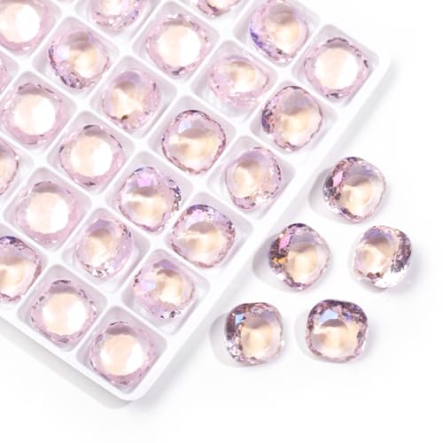 20 Stück 10 mm dicke, quadratische transparente K9-Glaskristall-Glitzer-Strasssteine, Strasssteine, Nailart-Zubehör, Basteldekorationen, Schmuckherstellung, Heimdekoration, Mondlichtrosa 20 Stück 10 mm dicke, quadratische transparente K9-Glaskristall-Glitzer-Strasssteine, Strasssteine, Nailart-Zubehör, Basteldekorationen, Schmuckherstellung, Heimdekoration, Mondlichtrosa von DADAFA