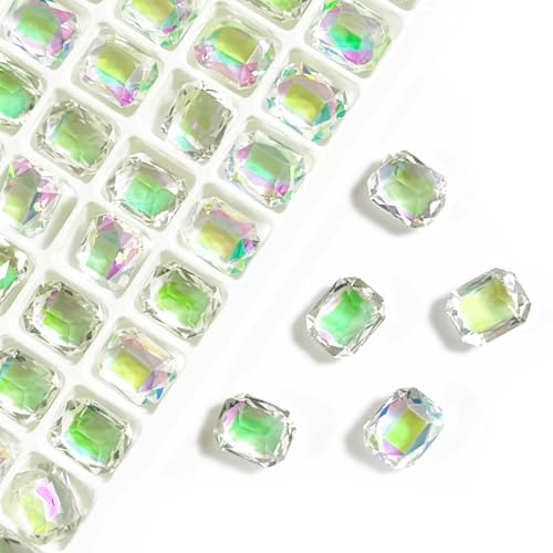 20 Stück 8 x 10 mm, rechteckig, achteckig, transparent, K9, Glaskristall, Glitzer, Strasssteine, Strasssteine, Nagelzubehör, DIY, Basteln, Dekorationen, Schmuckherstellung, Nagelkunst-Zubehör 20 Stück 8 x 10 mm, rechteckig, achteckig, transparent, K9, Glaskristall, Glitzer, Strasssteine, Strasssteine, Nagelzubehör, DIY, Basteln, Dekorationen, Schmuckherstellung, Nagelkunst-Zubehör von DADAFA