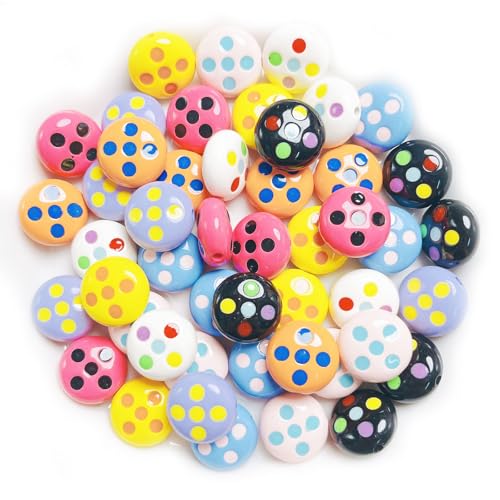 Bunte Kawaii-Perlen aus der Dopamin-Serie, für Schmuckherstellung, Bastelarbeiten, Dekorationen, Handykette, Schlüsselanhänger, Ohrringe, Armband, Halskette, Haarschmuck, Heimdekoration (17 mm von DADAFA
