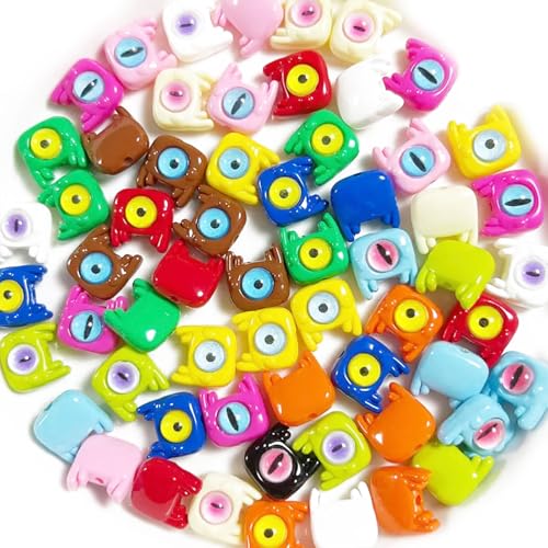 Bunte Kawaii-Perlen aus der Dopamin-Serie, zur Schmuckherstellung, Basteldekorationen, Handykette, Schlüsselanhänger, Ohrringe, Armband, Halskette, Haarschmuck, Heimdekoration (16 mm einäugiges Bunte Kawaii-Perlen aus der Dopamin-Serie, zur Schmuckherstellung, Basteldekorationen, Handykette, Schlüsselanhänger, Ohrringe, Armband, Halskette, Haarschmuck, Heimdekoration (16 mm einäugiges von DADAFA