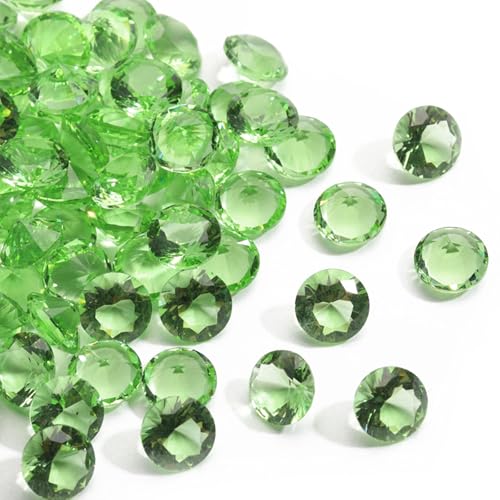 Glitzer-Strasssteine aus Glas, rund, transparent, 8 mm, spitzer Rücken, für Schmuckherstellung, Nagelzubehör, Basteldekorationen, DIY-Projekte, Nagelkunst, Heimdekoration, Grün, 20 Stück von DADAFA