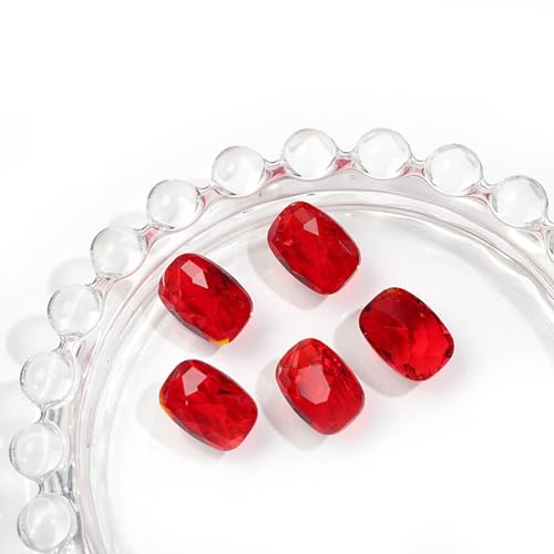 Rechteckiges Kissen, transparent, Glas, Kristall, Glitzer, Strass, Diamanten, Nägel, Zubehör, DIY, Basteln, Dekorationen, Schmuckherstellung, Nailart-Zubehör, Heimdekoration, Helles Siam, 20 Stück, 10 Rechteckiges Kissen, transparent, Glas, Kristall, Glitzer, Strass, Diamanten, Nägel, Zubehör, DIY, Basteln, Dekorationen, Schmuckherstellung, Nailart-Zubehör, Heimdekoration, Helles Siam, 20 Stück, 10 von DADAFA