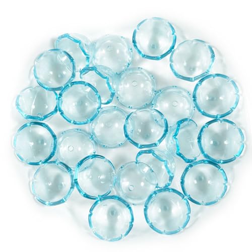 Transparente Windglocken-Abstandshalter für Schmuckherstellung, Ohrringe, Armbänder, Halsketten, DIY-Dekorationen, Handykette, Schlüsselanhänger, Perlen, Stifte, Zubehör, 12 x 22 mm, 20 Stück (blau) Transparente Windglocken-Abstandshalter für Schmuckherstellung, Ohrringe, Armbänder, Halsketten, DIY-Dekorationen, Handykette, Schlüsselanhänger, Perlen, Stifte, Zubehör, 12 x 22 mm, 20 Stück (blau) von DADAFA