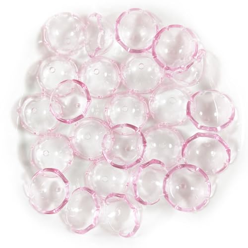 Transparente Windglocken-Abstandshalter für Schmuckherstellung, Ohrringe, Armbänder, Halsketten, DIY-Dekorationen, Handykette, Schlüsselanhänger, Perlen, Stifte, Zubehör, 12 x 22 mm, Rosa, 20 Stück Transparente Windglocken-Abstandshalter für Schmuckherstellung, Ohrringe, Armbänder, Halsketten, DIY-Dekorationen, Handykette, Schlüsselanhänger, Perlen, Stifte, Zubehör, 12 x 22 mm, Rosa, 20 Stück von DADAFA