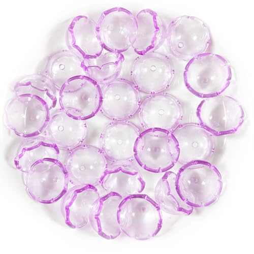Transparente Windglocken-Abstandshalter für Schmuckherstellung, Ohrringe, Armbänder, Halsketten, DIY-Dekorationen, Handykette, Schlüsselanhänger, Perlen, Stifte, Zubehör, 12 x 22 mm, Violett, 20 Stück Transparente Windglocken-Abstandshalter für Schmuckherstellung, Ohrringe, Armbänder, Halsketten, DIY-Dekorationen, Handykette, Schlüsselanhänger, Perlen, Stifte, Zubehör, 12 x 22 mm, Violett, 20 Stück von DADAFA