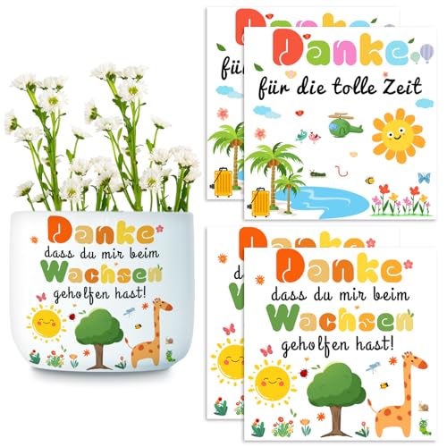 DADAPANGHU 4PCS Aufkleber für Den Blumentopf, Abschiedsgeschenk Erzieherin, Danke, Dass du Mir Beim Wachsen Geholfen Hast, Abschiedsgeschenk Kindergarten, Erzieherin Geschenk, Danke für Kindergarten DADAPANGHU 4PCS Aufkleber für Den Blumentopf, Abschiedsgeschenk Erzieherin, Danke, Dass du Mir Beim Wachsen Geholfen Hast, Abschiedsgeschenk Kindergarten, Erzieherin Geschenk, Danke für Kindergarten von DADAPANGHU