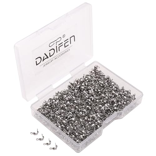 DADIFEN 304 Edelstahl-Endkappen, 2,5 x 5 mm, 600 Stück Knotenabdeckungen für Schmuckherstellung und Reparatur DADIFEN 304 Edelstahl-Endkappen, 2,5 x 5 mm, 600 Stück Knotenabdeckungen für Schmuckherstellung und Reparatur von DADIFEN