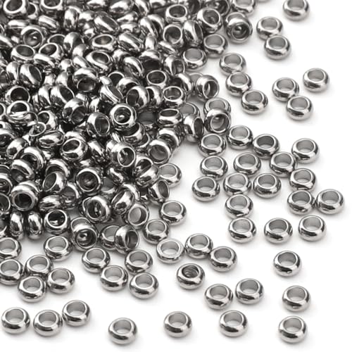 DADIFEN 304 runde Quetschperlen aus Edelstahl, 2,5 mm, 500 Stück, für Schmuckherstellung und Reparatur DADIFEN 304 runde Quetschperlen aus Edelstahl, 2,5 mm, 500 Stück, für Schmuckherstellung und Reparatur von DADIFEN