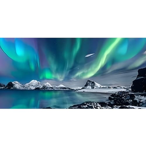 DAERLE 5D Diamond Painting Nordlichter, Diamant Painting Bilder Landschaft, Large Size 70x40cm Diamond Art Erwachsene Full DIY Diamant Kunst Malerei Stickerei Set Kreuzstich Bilder Home Wand Dekor DAERLE 5D Diamond Painting Nordlichter, Diamant Painting Bilder Landschaft, Large Size 70x40cm Diamond Art Erwachsene Full DIY Diamant Kunst Malerei Stickerei Set Kreuzstich Bilder Home Wand Dekor von DAERLE