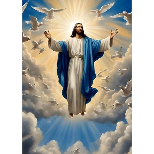 DAERLE 5D Diamond Painting Set für Erwachsene, Jesus Christus, Diamant Malerei Weihnachts-Jesus, DIY Diamond Painting Bastelset für Wohnzimmer und Schlafzimmer Wanddeko 30x40cm DAERLE 5D Diamond Painting Set für Erwachsene, Jesus Christus, Diamant Malerei Weihnachts-Jesus, DIY Diamond Painting Bastelset für Wohnzimmer und Schlafzimmer Wanddeko 30x40cm von DAERLE