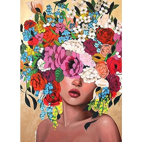DAERLE Blumen Diamond Painting, Diamant Painting Bilder Frauen und Blumen, Diamond Painting Erwachsene DIY Diamant Vollbild, Malen Nach Zahlen 5D Diamant Painting für Wand Dekor 30x40cm DAERLE Blumen Diamond Painting, Diamant Painting Bilder Frauen und Blumen, Diamond Painting Erwachsene DIY Diamant Vollbild, Malen Nach Zahlen 5D Diamant Painting für Wand Dekor 30x40cm von DAERLE