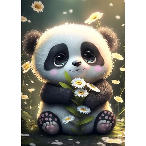DAERLE DIY Baby Panda Diamond Painting Erwachsene Kinder, Diamant Painting Bilder Niedlicher Panda, 5D Diamant Kunst Diamant Malerei Set Cross Stickerei Malerei Kits für Heimdekor 30x40cm DAERLE DIY Baby Panda Diamond Painting Erwachsene Kinder, Diamant Painting Bilder Niedlicher Panda, 5D Diamant Kunst Diamant Malerei Set Cross Stickerei Malerei Kits für Heimdekor 30x40cm von DAERLE