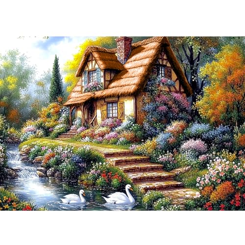 DAERLE Diamant Painting Bilder für Erwachsene Landschaft, 5D Diamond Painting Schöne Landschaften, DIY Strass Bilder Diamant Kunst Kits, Diamant Painting für Home Wand Décor 40x30 cm DAERLE Diamant Painting Bilder für Erwachsene Landschaft, 5D Diamond Painting Schöne Landschaften, DIY Strass Bilder Diamant Kunst Kits, Diamant Painting für Home Wand Décor 40x30 cm von DAERLE