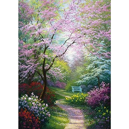 DAERLE Diamond Painting Blumen und Bäume, 5D Diamant Painting Bilder Landschaft Set Erwachsene Kinder, DIY Full Diamant Malen nach Zahlen für Wohnzimmer Schlafzimmer Büro Wand Dekoration 30x40cm DAERLE Diamond Painting Blumen und Bäume, 5D Diamant Painting Bilder Landschaft Set Erwachsene Kinder, DIY Full Diamant Malen nach Zahlen für Wohnzimmer Schlafzimmer Büro Wand Dekoration 30x40cm von DAERLE