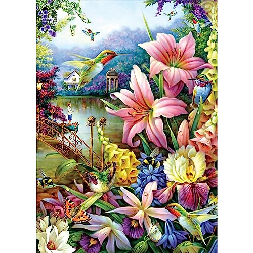 DAERLE Diamond Painting Blumen und Vögel, 5D Diamant Painting Bilder Landschaft Set Erwachsene Kinder, DIY Full Diamant Malen nach Zahlen für Wohnzimmer Schlafzimmer Büro Wand Dekoration 30x40cm DAERLE Diamond Painting Blumen und Vögel, 5D Diamant Painting Bilder Landschaft Set Erwachsene Kinder, DIY Full Diamant Malen nach Zahlen für Wohnzimmer Schlafzimmer Büro Wand Dekoration 30x40cm von DAERLE