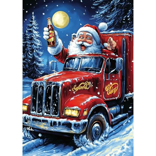 DAERLE Diamond Painting Erwachsene, Weihnachtsmann, Diamant Painting Bilder, Weihnachten, Diamond Painting Kits, 5D Diamant Malerei Set für für Home Wand Décor 30x40cm DAERLE Diamond Painting Erwachsene, Weihnachtsmann, Diamant Painting Bilder, Weihnachten, Diamond Painting Kits, 5D Diamant Malerei Set für für Home Wand Décor 30x40cm von DAERLE