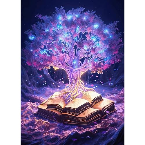DAERLE Diamond Painting Fantasy Baum, Diamant Painting Bilder Buch, Diamond Painting Erwachsene, 30x40cm DAERLE Diamond Painting Fantasy Baum, Diamant Painting Bilder Buch, Diamond Painting Erwachsene, 30x40cm von DAERLE