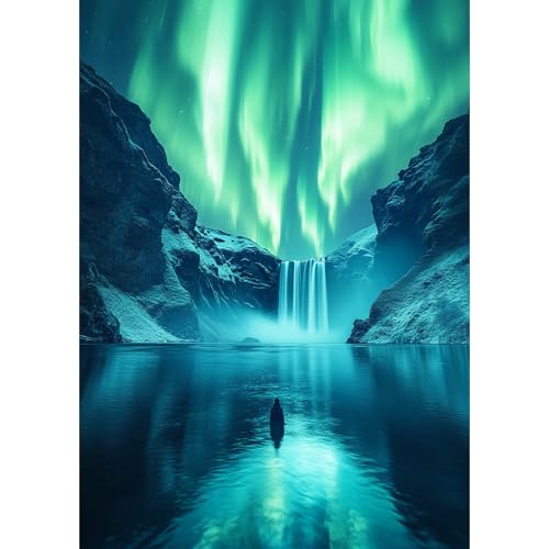 DAERLE Diamond Painting Kits für Erwachsene, Polarlicht, 5D Nordlichter Diamant Malerei Set, DIY Diamantmalerei Basteln Bilder Arts als Geschenk für Home Wand Décor 30x40cm DAERLE Diamond Painting Kits für Erwachsene, Polarlicht, 5D Nordlichter Diamant Malerei Set, DIY Diamantmalerei Basteln Bilder Arts als Geschenk für Home Wand Décor 30x40cm von DAERLE