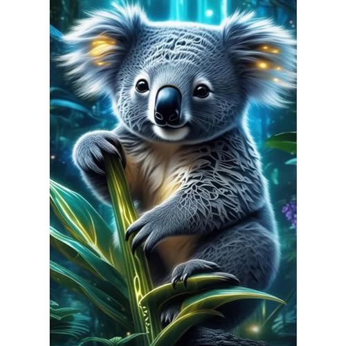 DAERLE Diamond Painting Koala Baby, Diamant Painting Bilder Niedlicher Koala, DIY Diamant Vollbild, Malen Nach Zahlen Erwachsene, Kinder, 5D Diamant Painting für Wand Dekoration 30x40cm DAERLE Diamond Painting Koala Baby, Diamant Painting Bilder Niedlicher Koala, DIY Diamant Vollbild, Malen Nach Zahlen Erwachsene, Kinder, 5D Diamant Painting für Wand Dekoration 30x40cm von DAERLE