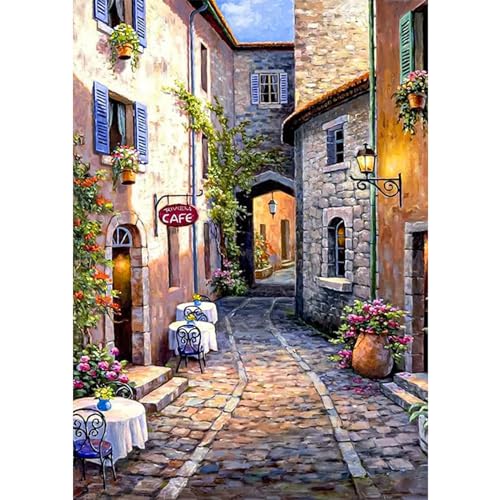 DAERLE Diamond Painting Landschaft, Diamant Painting Bilder Landschaft, Diamond Painting Erwachsene Kinder, DIY Arts Craft Diamant Painting Kits als Geschenk und Home Wand Dekor 30x40cm von DAERLE