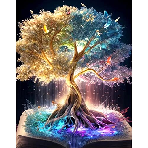 DAERLE Diamond Painting Magischer Baum Diamant Bilder, Erwachsene, Kinder DIY Cross Stickerei Malerei Kits Wand Dekor 30x40cm DAERLE Diamond Painting Magischer Baum Diamant Bilder, Erwachsene, Kinder DIY Cross Stickerei Malerei Kits Wand Dekor 30x40cm von DAERLE