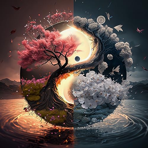 DAERLE Diamond Painting Natur, 5D Diamant Painting Bilder Spiritueller Baum des Lebens, Diamant Malerei Cross Stitch Stickerei Kunsthandwerk Set für Erwachsene, Wanddekorationen für Zuhause 30x30cm DAERLE Diamond Painting Natur, 5D Diamant Painting Bilder Spiritueller Baum des Lebens, Diamant Malerei Cross Stitch Stickerei Kunsthandwerk Set für Erwachsene, Wanddekorationen für Zuhause 30x30cm von DAERLE