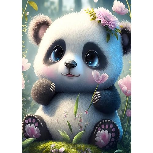 DAERLE Diamond Painting Panda, Diamant Painting Bilder Niedlicher Panda, Diamond Painting Erwachsene, Diamond Painting Bilder Diamant Bilder Kinder DIY Cross Stickerei Malerei Kits Wand Dekor 30x40cm DAERLE Diamond Painting Panda, Diamant Painting Bilder Niedlicher Panda, Diamond Painting Erwachsene, Diamond Painting Bilder Diamant Bilder Kinder DIY Cross Stickerei Malerei Kits Wand Dekor 30x40cm von DAERLE