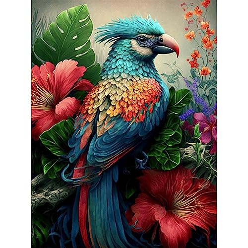 DAERLE Diamond Painting Papagei, Diamant Painting Bilder Vogel, Tier Diamond Painting Erwachsene Wohnzimmer Schlafzimmer Büro und Eingang Dekoration 30x40cm DAERLE Diamond Painting Papagei, Diamant Painting Bilder Vogel, Tier Diamond Painting Erwachsene Wohnzimmer Schlafzimmer Büro und Eingang Dekoration 30x40cm von DAERLE