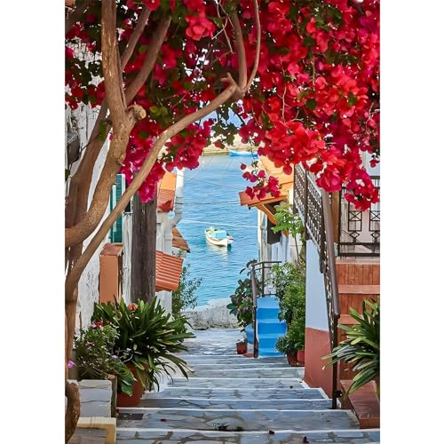 DAERLE Diamond Painting Romantische Allee, Diamant Painting Bilder Blumenstraße, Landschaft Diamond Painting Bilder Diamant Bilder Kinder Erwachsene DIY Cross Stickerei Malerei Kits Wand Dekor 30x40cm DAERLE Diamond Painting Romantische Allee, Diamant Painting Bilder Blumenstraße, Landschaft Diamond Painting Bilder Diamant Bilder Kinder Erwachsene DIY Cross Stickerei Malerei Kits Wand Dekor 30x40cm von DAERLE