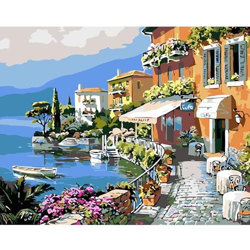 DAERLE Landschaft Malen nach Zahlen Erwachsene, Ölgemälde DIY Handgemalt Ölgemälde Kits mit Pinseln für Wandkunst Dekoration Home Haus Deko 40x30cm Ohne Rahmen DAERLE Landschaft Malen nach Zahlen Erwachsene, Ölgemälde DIY Handgemalt Ölgemälde Kits mit Pinseln für Wandkunst Dekoration Home Haus Deko 40x30cm Ohne Rahmen von DAERLE