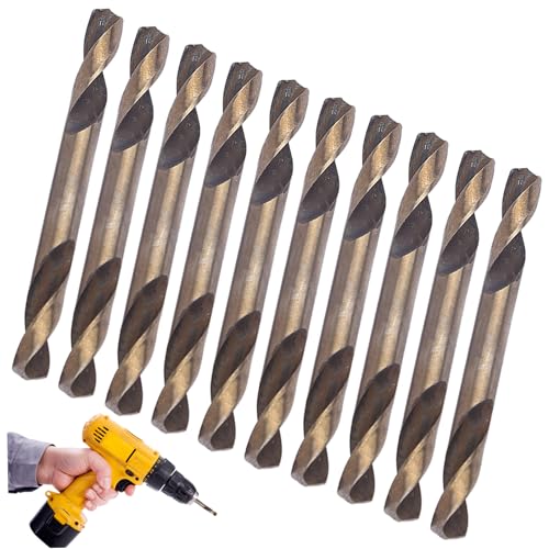 10-teiliges Spiralbohrer-Set, 4, 2 mm Doppelend-Schnellstahl-Bohrer-Set mit geradem Schaft für die Metallbearbeitung, Holzbearbeitung 10-teiliges Spiralbohrer-Set, 4, 2 mm Doppelend-Schnellstahl-Bohrer-Set mit geradem Schaft für die Metallbearbeitung, Holzbearbeitung von DAGLLGEW