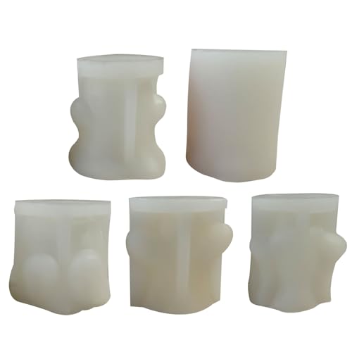 5 Stück Halloween-Kerzenformen, süße 3D-Geister-Silikonform, antihaftbeschichtet, flexible Geisterform für Epoxidharz, Kerzen, Seifenformen, Halloween 5 Stück Halloween-Kerzenformen, süße 3D-Geister-Silikonform, antihaftbeschichtet, flexible Geisterform für Epoxidharz, Kerzen, Seifenformen, Halloween von DAGLLGEW