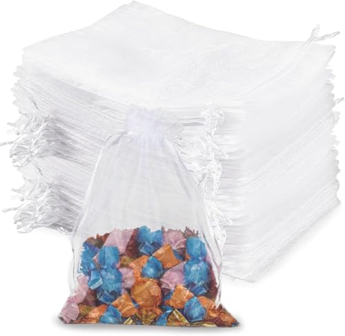 DAHI 17 * 23cm organzasäckchen 100pcs säckchen zum befüllen Schmuckbeutel Hochzeit Säckchen Geschenkbeutel Organzabeutel (17x23cm/100pcs) von DAHI