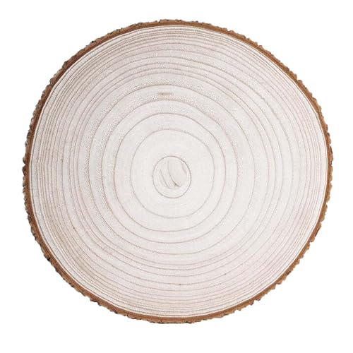 DAHI 30-~34cm Holzscheiben Baumscheiben 1stk Rund zum Basteln Paulownia Holz Scheiben f. Tischdeko Holzdeko Kerzenteller Deko Platte (30-34cm/1pcs) von DAHI