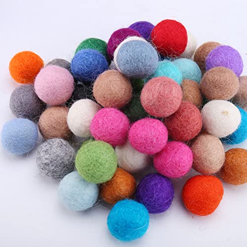 DAHI 50pcs bunt Filzkugeln Wollfilz Perlen 20mm Filz Pom Poms zum Basteln DIY Kreative Handwerk DAHI 50pcs bunt Filzkugeln Wollfilz Perlen 20mm Filz Pom Poms zum Basteln DIY Kreative Handwerk von DAHI