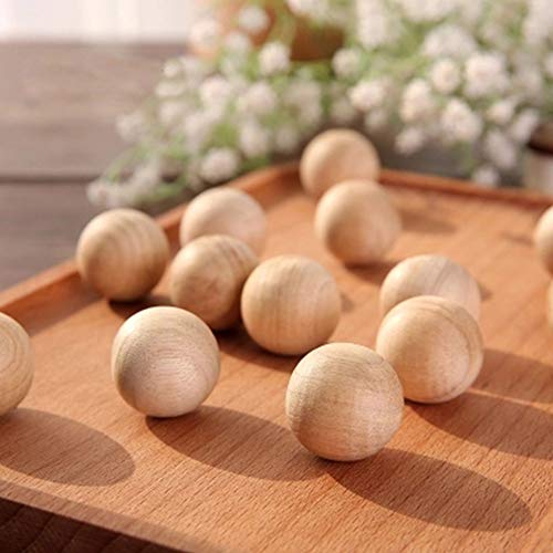 DAHI Holzkugeln 104 Stück Durchmesser 20mm - holzperlen Bastelperlen für DIY Schmuck Zubehör … DAHI Holzkugeln 104 Stück Durchmesser 20mm - holzperlen Bastelperlen für DIY Schmuck Zubehör … von DAHI