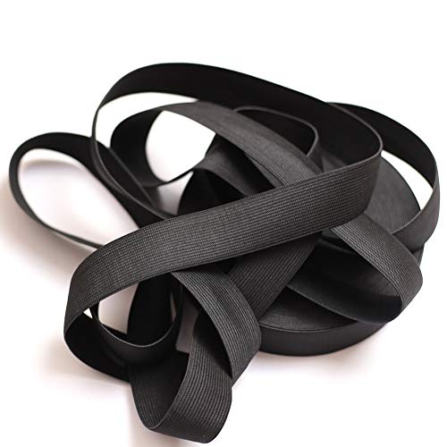 DAHI gummiband 20 meter Elastisches Band breite 3cm Wäschegummi Gummizug Gummilitze (20meter/3cm schwarz) von DAHI