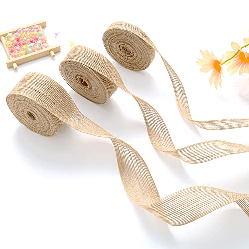 DAHI juteband 30 meter vintage geschenkband für Nähen DIY Handwerk Hochzeit Party Weihnachten Deko (A) von DAHI