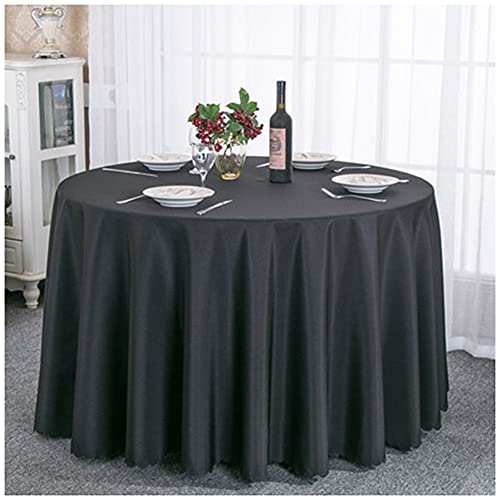 DAIHAN Runde/Rechteck Tischdecke, Couchtisch Tischdecke Gartentischdecke, Mehrweg, Abwaschbar Küchentischabdeckung für Speisetisch Home Küche Dekoration,Schwarz,Rechteck 120x180cm von DAIHAN