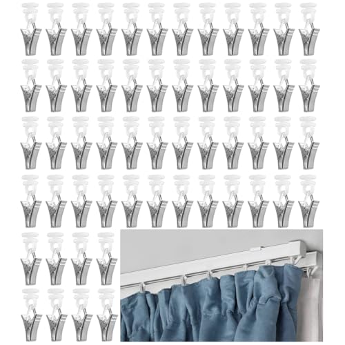 DAIRYCOF gardinen Clips gardinenklammern für schienen gardinen Clips gardinenhaken gleiter zum Klemmen mit rädern für vorhänge türvorhänge duschvorhänge (60) DAIRYCOF gardinen Clips gardinenklammern für schienen gardinen Clips gardinenhaken gleiter zum Klemmen mit rädern für vorhänge türvorhänge duschvorhänge (60) von DAIRYCOF