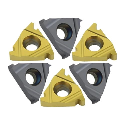 DAISHUJIE Dreheinsätze 10 stück 16ER / 22ER 1.5TR 2TR 2.5TR 3TR 4TR 5TR 6TR hartmetall Gewinde Einsatz trapez Gewinde drehen Werkzeug(16ER YZ5018,6TR) von DAISHUJIE