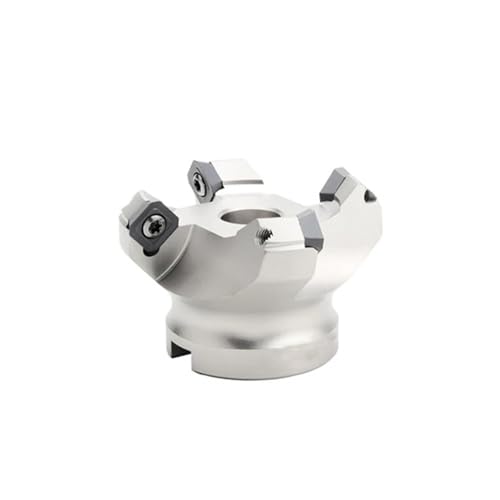 DAISHUJIE Planfräserkopf 1 stück KM12 50mm 63mm 4 flöte planfräser 45 Grad fräswerkzeuge bearbeitung mühle schneiden(KM12-50-22-4T) von DAISHUJIE