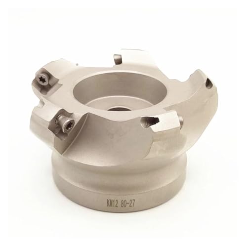 DAISHUJIE Planfräserkopf 1 stück KM12 50mm 63mm 80mm 100mm 125mm 160mm 45 Grad schalenfräser for SEKT1204 wolframkarbid-Einsatz KM12 planfräser(KM12-50-22-4T) von DAISHUJIE