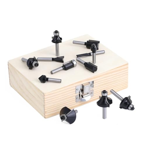 DAISHUJIE Schaft Nutfräser 12 stücke 6mm Schaft Router Bit Set Trimmen Gerade Fräser Holz Bits Wolfram Hartmetall C06T12BBKW DAISHUJIE Schaft Nutfräser 12 stücke 6mm Schaft Router Bit Set Trimmen Gerade Fräser Holz Bits Wolfram Hartmetall C06T12BBKW von DAISHUJIE