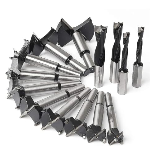 DAISHUJIE Schaft Nutfräser Bit-Set Hartmetallbestücktes Holzbohren Holzbearbeitungswerkzeuge Fräser(14pcs) von DAISHUJIE