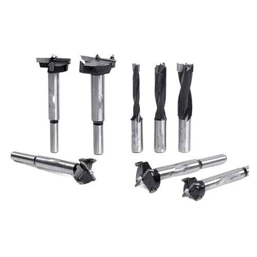 DAISHUJIE Schaft Nutfräser Bit-Set Hartmetallbestücktes Holzbohren Holzbearbeitungswerkzeuge Fräser(8pcs) von DAISHUJIE