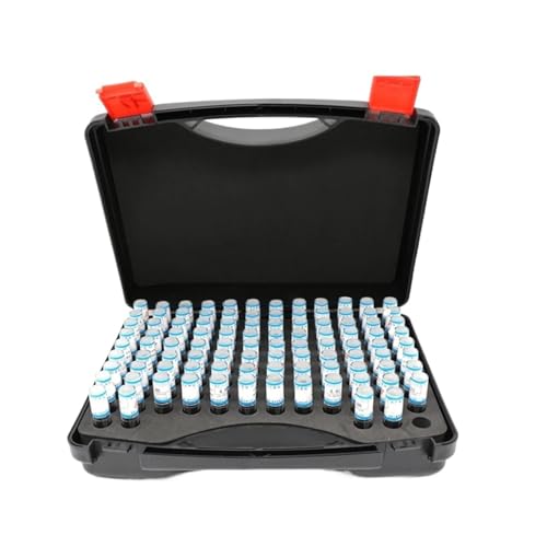 DAISHUJIE Stahlstiftlehre 51/91/99/101 Stück, Schritt 0,01/0,05 mm, glatter Messdorn, Lochlehren-Set, Stift, 101-teiliges Set(0.50-1.00mm 51pcs) von DAISHUJIE