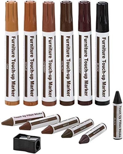 Möbelreparaturset Holzmarker - 13er-Set - Marker und Wachsstifte mit Spitzer-Set für Flecken, Kratzer, Holzfußböden, Tische, Schreibtische, Tischler, Bettpfosten, Ausbesserungen und Vertuschungen Möbelreparaturset Holzmarker - 13er-Set - Marker und Wachsstifte mit Spitzer-Set für Flecken, Kratzer, Holzfußböden, Tische, Schreibtische, Tischler, Bettpfosten, Ausbesserungen und Vertuschungen von DAIXISM